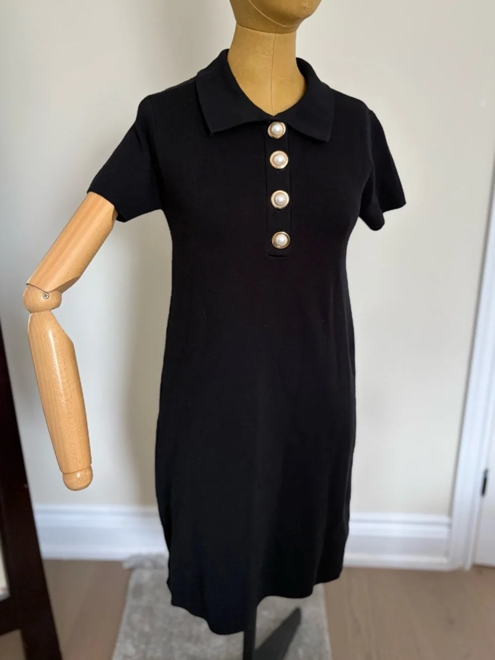 mother of the bride dresses brown High Neck Long Sleeves Pleated Sleek A-Line Dress – Loveiss Color:Liberty/Flowers model_wioletta The floor Spring bridesmaid dreams in